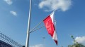uchwyt na  flagi słupowy  1 ramienny 