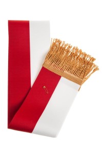 Szarfa dla pocztu sztandarowego ryps