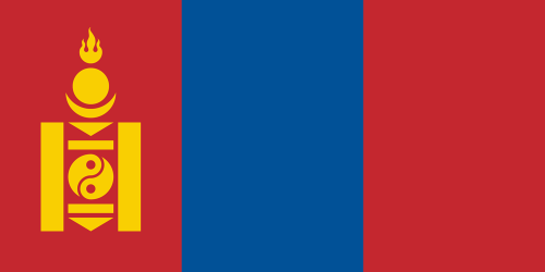 Mongolia flaga           