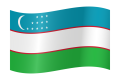 Uzbekistan flaga  