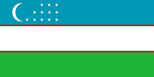 Uzbekistan flaga  