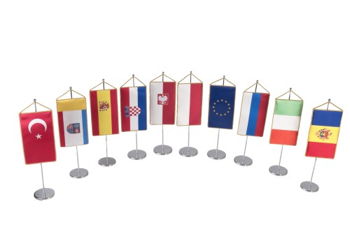 Proporczyk narodowy (różne kraje) Proporczyk z flagą