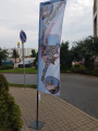 Flaga bannerowa 2,2x0,8  (Flying Banner) flaga+maszt