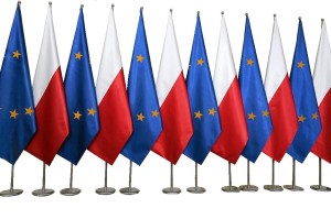 Flaga  podwójny atłas150x90 cm  Województwo, Powiat, Miasto