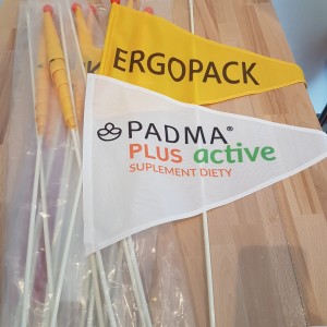 FLAGA NA ROWER Z DOWOLNYM NADRUKIEM Flaga rowerowa