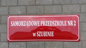 Tablica urzędowa emaliowana 90x30