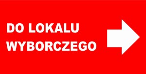 Tablica Lokal Wyborczy  Na prawo