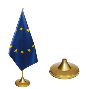 Stojak flagowy  złoty z masztem, rozpórką 