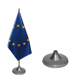 Stojak flagowy srebrny z masztem, rozpórką 