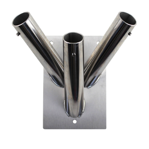 UCHWYT NA FLAGI - POTRÓJNY - STAL NIERDZEWNA