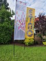 Flaga bannerowa 4,4x0,80  (Flying Banner) flaga+maszt 