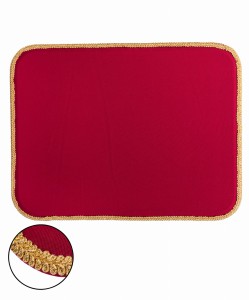 Taca na ordery, medale, nożyczki 44x33 cm czerwona