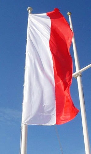 Flaga Polski na maszt pionowa 4 x1,5 m 