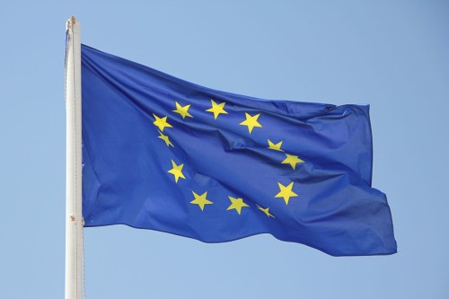 Flaga Unii Europejskiej na maszt pozioma 200x125cm