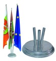 Stojak flagowy  trójramienny złoty (podstawa flagowa)