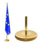 Stojak do flagi gabinetowy 1 ramienny  złoty
