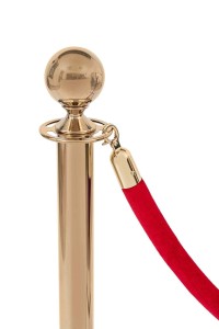 Border welurowy czerwony - klamra złota