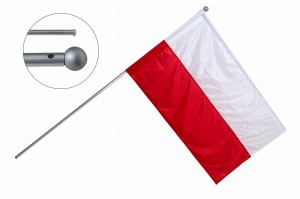 Polska flaga (BEZ MASZTU) zapas do masztu z ramieniem poprzecznym