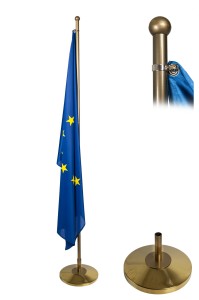 Stojak do flagi gabinetowy 1 ramienny  połysk