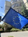 Flaga Unii Europejskiej  do  masztu z poprzecznym ramieniem - SAMA FLAGA BEZ MASZTU