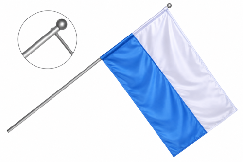 Flaga Maryjna z masztem poprzecznym. Nie owijająca się (1)