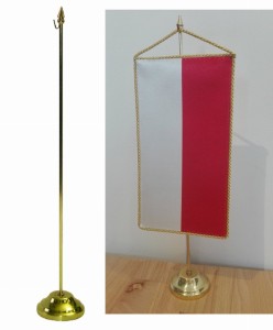 Stojak do proporczyka/ Podstawka do flagietki 1- 5 ramienny  złoty