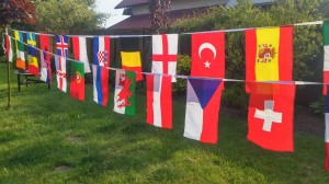 sznur flag   32 państwa