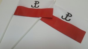  Polska Walcząca chorągiewka30x20