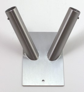 UCHWYT NA FLAGI - PODWÓJNY - STAL NIERDZEWNA