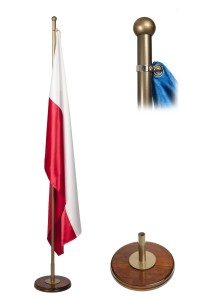 Polska flaga 150x90 cm Atłas