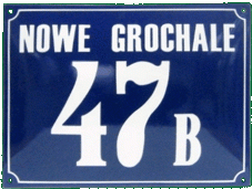 Tablica adresowa emaliowana 30x40  