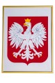 Godło RP złota rama 40x30 cm 