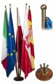 Stojak na flagi drewniany 5 ramienny