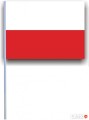 Chorągiewka papierowa Polska 21x15 cm 1000 sztuk